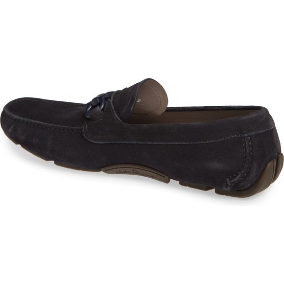 Salvatore Ferragamo Blue Suede Parigi Drivers main image 7